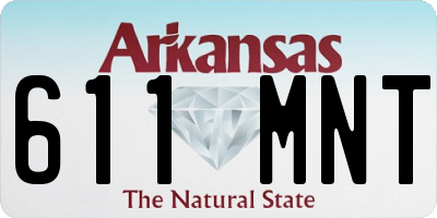 AR license plate 611MNT