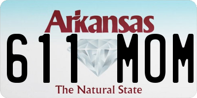 AR license plate 611MOM