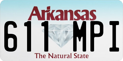 AR license plate 611MPI