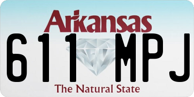 AR license plate 611MPJ