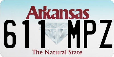 AR license plate 611MPZ