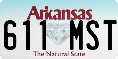AR license plate 611MST