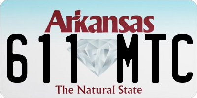 AR license plate 611MTC