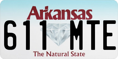 AR license plate 611MTE