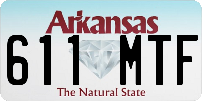 AR license plate 611MTF