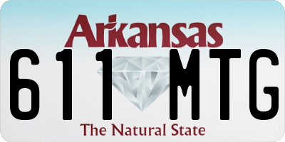 AR license plate 611MTG