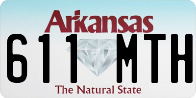 AR license plate 611MTH