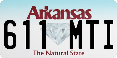 AR license plate 611MTI