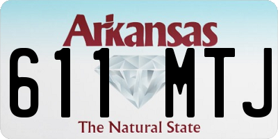AR license plate 611MTJ