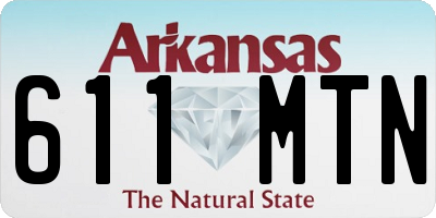 AR license plate 611MTN