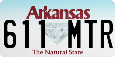 AR license plate 611MTR
