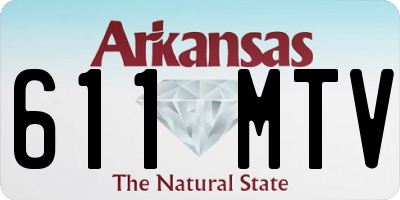 AR license plate 611MTV