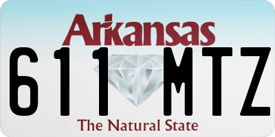 AR license plate 611MTZ