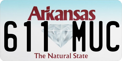 AR license plate 611MUC