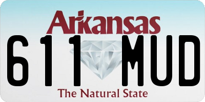 AR license plate 611MUD