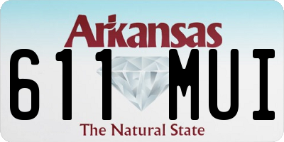 AR license plate 611MUI