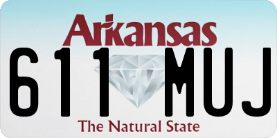 AR license plate 611MUJ