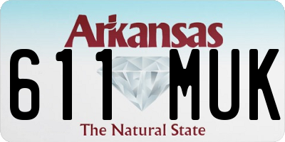 AR license plate 611MUK