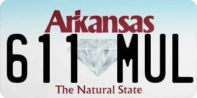 AR license plate 611MUL
