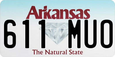 AR license plate 611MUO