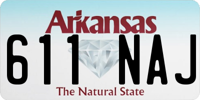 AR license plate 611NAJ