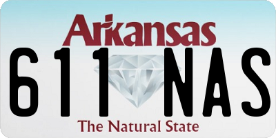 AR license plate 611NAS