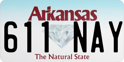 AR license plate 611NAY