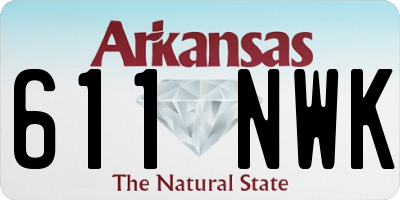 AR license plate 611NWK