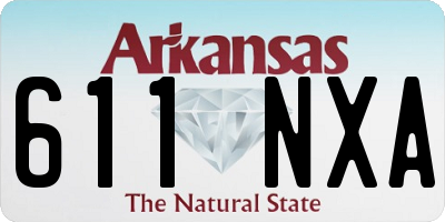 AR license plate 611NXA