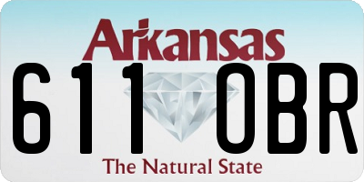 AR license plate 611OBR