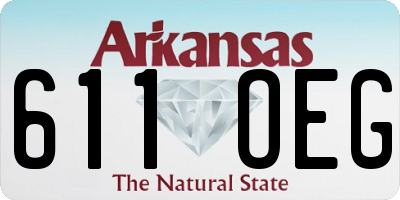 AR license plate 611OEG