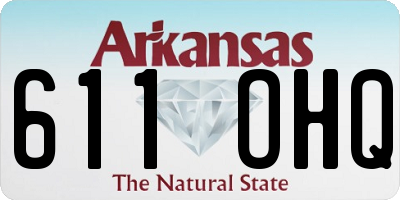AR license plate 611OHQ