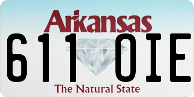 AR license plate 611OIE