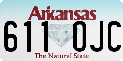 AR license plate 611OJC