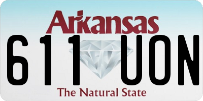 AR license plate 611UON