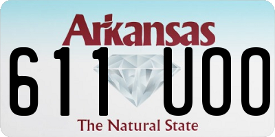 AR license plate 611UOO