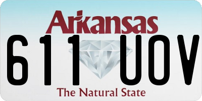 AR license plate 611UOV