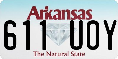 AR license plate 611UOY