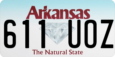 AR license plate 611UOZ