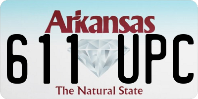 AR license plate 611UPC