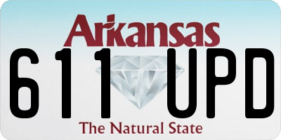 AR license plate 611UPD