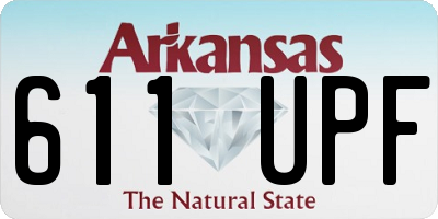 AR license plate 611UPF