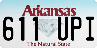 AR license plate 611UPI