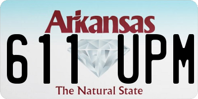 AR license plate 611UPM