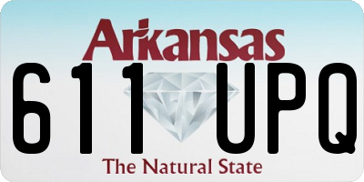 AR license plate 611UPQ