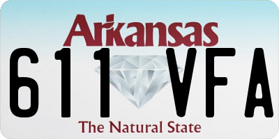 AR license plate 611VFA
