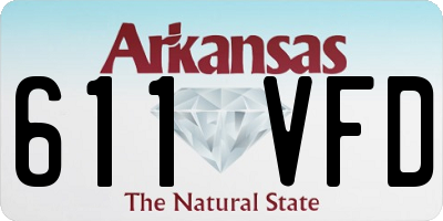 AR license plate 611VFD
