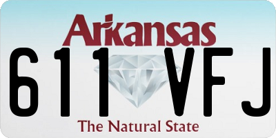 AR license plate 611VFJ