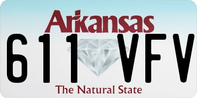 AR license plate 611VFV
