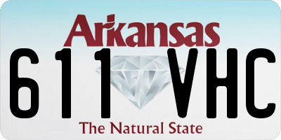 AR license plate 611VHC
